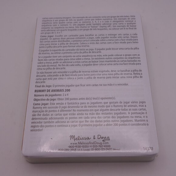 Melissa & Doug Animal Rummy Playing Cards 14370 Still in Plastic - Picture 13 of 15